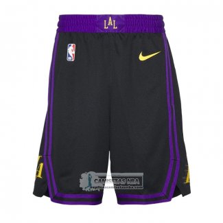 Pantalone Los Angeles Lakers Ciudad 2025-26 Negro