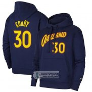 Sudaderas con Capucha Golden State Warriors Stephen Curry Ciudad 2020-21 Azul