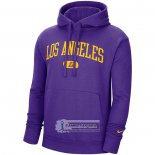 Sudaderas con Capucha Los Angeles Lakers Heritage Essential Violeta