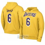 Sudaderas con Capucha Los Angeles Lakers LeBron James Amarillo