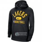 Sudaderas con Capucha Los Angeles Lakers Performance Practice 2021-22 Negro