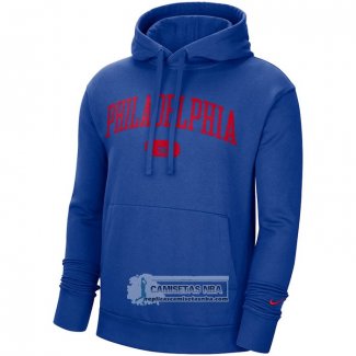 Sudaderas con Capucha Philadelphia 76ers Heritage Essential Azul