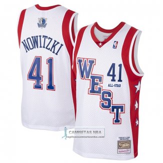 Camiseta All Star 2004 Dirk Nowitzki Blanco