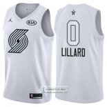 Camiseta All Star 2018 Blazers Damian Lillard Blanco