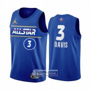 Camiseta All Star 2021 Los Angeles Lakers Anthony Davis Azul