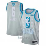 Camiseta All Star 2022 Los Angeles Lakers LeBron James NO 6 Gris