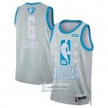 Camiseta All Star 2022 Los Angeles Lakers LeBron James NO 6 Gris
