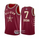 Camiseta All Star 2024 Boston Celtics Jaylen Brown NO 7 Rojo