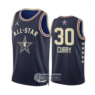 Camiseta All Star 2024 Golden State Warriors Stephen Curry NO 30 Azul