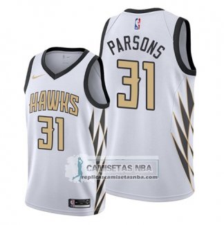 Camiseta Atlanta Hawks Chandler Parsons Ciudad Blanco