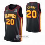 Camiseta Atlanta Hawks John Collins Statement 2020-21 Negro