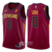 Camiseta Autentico Cavaliers Love 2017-18 Rojo