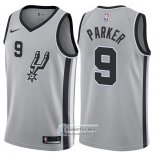 Camiseta Autentico Spurs Parker 2017-18 Gris