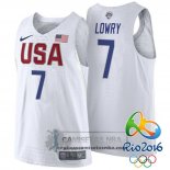 Camiseta Autentico USA 2016 Lowry Blanco