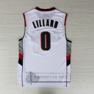 Camiseta Blazers Lillard Blanco