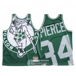 Camiseta Boston Celtics Paul Pierce Mitchell & Ness Big Face Verde