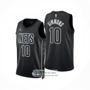 Camiseta Brooklyn Nets Ben Simmons NO 10 Statement 2025-26 Negro