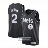Camiseta Brooklyn Nets Blake Griffin Black Earned 2020-21 Negro