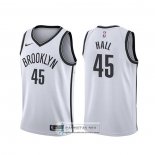 Camiseta Brooklyn Nets Donta Hall Association 2020 Blanco