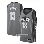 Camiseta Brooklyn Nets James Harden Statement 2020 Gris