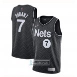 Camiseta Brooklyn Nets Kevin Durant Earned 2020-21 Negro