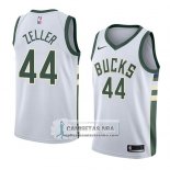 Camiseta Bucks Tyler Zeller Association 2018 Blanco Men's