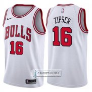 Camiseta Bulls Paul Zipser Association 2017-18 Blanco