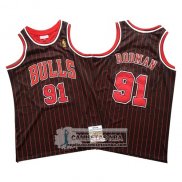 Camiseta Chicago Bulls Dennis Rodman Mitchell & Ness Negro