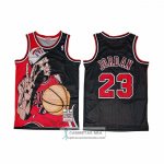 Camiseta Chicago Bulls Michael Jordan NO 23 Mitchell & Ness 1997-98 Negro