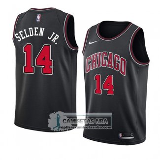 Camiseta Chicago Bulls Wayne Selden Jr. Statement 2018 Negro