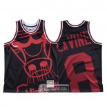 Camiseta Chicago Bulls Zach Lavine Mitchell & Ness Big Face Negro