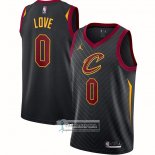 Camiseta Cleveland Cavaliers Kevin Love NO 0 Statement 2020-21 Negro