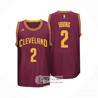 Camiseta Cleveland Cavaliers Kyrie Irving NO 2 Retro Rojo