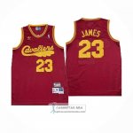 Camiseta Cleveland Cavaliers LeBron James NO 23 Mitchell & Ness Rojo