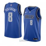 Camiseta Dallas Mavericks Ding Yanyuhang Icon 2018 Azul