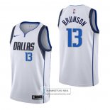 Camiseta Dallas Mavericks Jalen Brunson Association Blanco