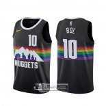 Camiseta Denver Nuggets Bol Bol Ciudad Negro