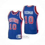 Camiseta Detroit Pistons Dennis Rodman Mitchell & Ness 1988-89 Azul
