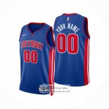 Camiseta Detroit Pistons Personalizada Icon 2024-25 Azul