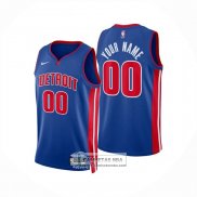 Camiseta Detroit Pistons Personalizada Icon 2024-25 Azul