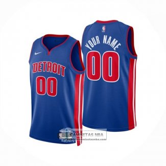 Camiseta Detroit Pistons Personalizada Icon 2024-25 Azul