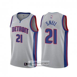 Camiseta Detroit Pistons Tony Snell Statement 2019-20 Gris