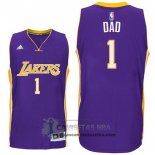 Camiseta Dia del Padre Lakers Dad Purpura