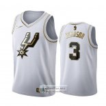 Camiseta Golden Edition San Antonio Spurs Keldon Johnson Blanco