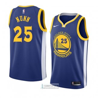 Camiseta Golden State Warriors Kendrick Nunn Icon 2018 Azul