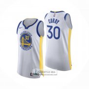 Camiseta Golden State Warriors Stephen Curry NO 30 Association Autentico Blanco