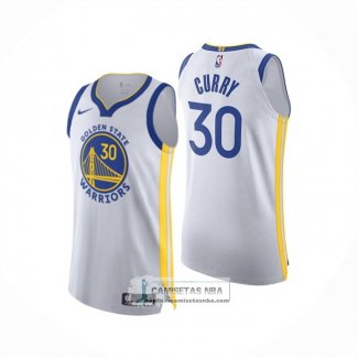 Camiseta Golden State Warriors Stephen Curry NO 30 Association Autentico Blanco