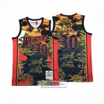 Camiseta Golden State Warriors Stephen Curry NO 30 Mitchell & Ness 2009-10 Rojo