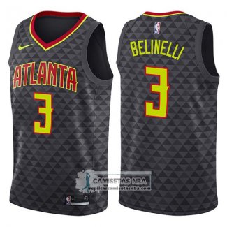 Camiseta Hawks Marco Belinelli Icon 2017-18 Negro