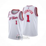Camiseta Houston Rockets Amen Thompson NO 1 Ciudad 2025-26 Blanco